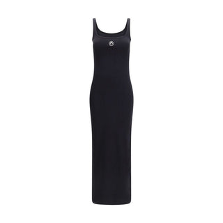Black Cotton Casual Dress