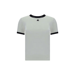 Weißes Baumwoll-T-Shirt
