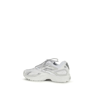 White Polyethylene Athletic Sneakers