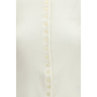 White Cotton Cardigan