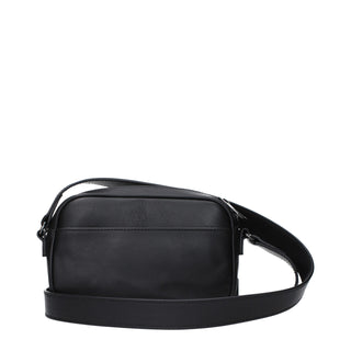 Bolso cruzado de cuero negro