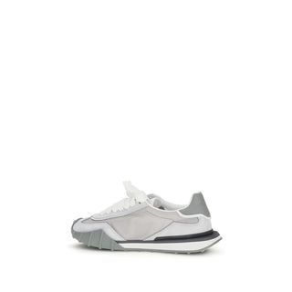 Graue Sneaker aus Kalbsleder (Bos Taurus)