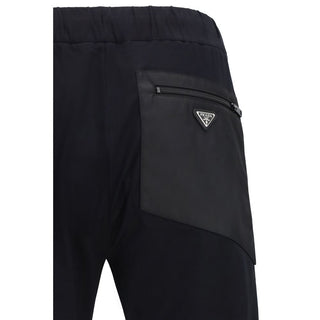Pantalones deportivos de nailon negros