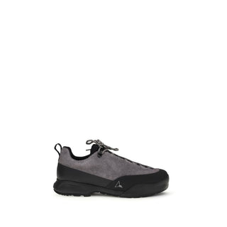 Gray Calf Leather Bos Taurus Athletic Sneakers