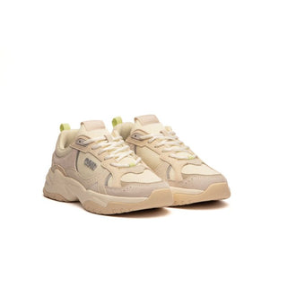 White Leather Chunky Sneakers