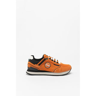 Zapatillas deportivas naranjas de cuero