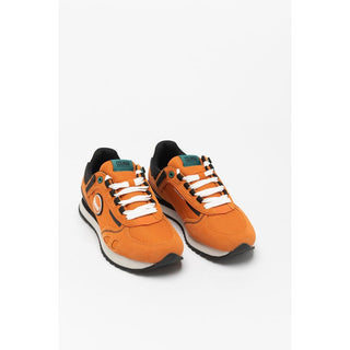 Zapatillas deportivas naranjas de cuero