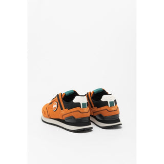 Zapatillas deportivas naranjas de cuero