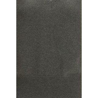 Zweifarbiger Kaschmirpullover