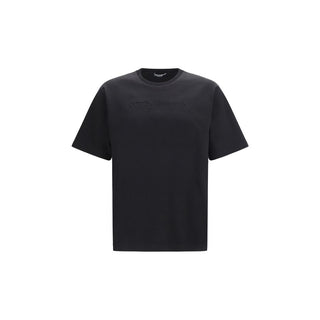 Schwarzes Baumwoll-T-Shirt