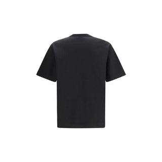 Schwarzes Baumwoll-T-Shirt
