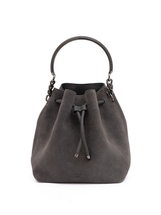 Dark Grey Bon Bon Suede Bucket
