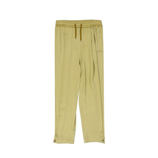 Bicolor Acetate Casual Pants