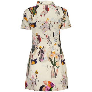 White Viscosa Women Dress