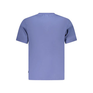 Blue Cotton Men's T-Shirt