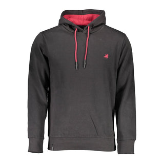 Black Cotton Mens Sweatshirt
