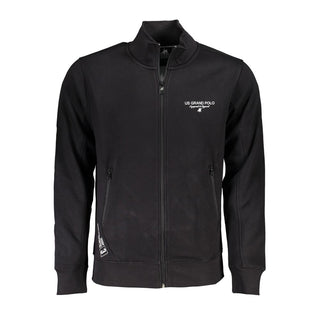Black Cotton Men's Sweatshirt