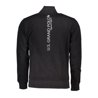 Black Cotton Men's Sweatshirt