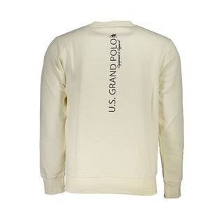 White Cotton Men's Sweatshirt