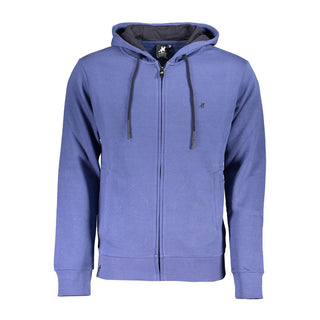 Blue Cotton Men's Hoodie