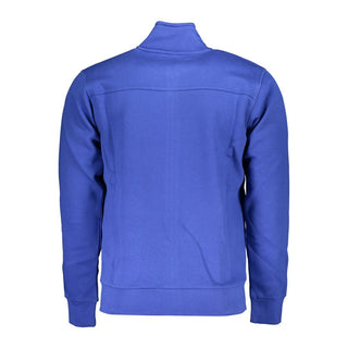 Blue Cotton Men Sweatshirt
