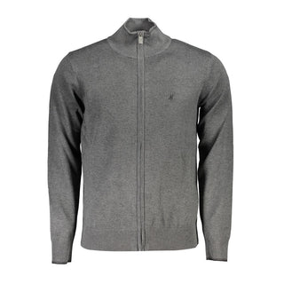 Grigio Viscosa Men Cardigan