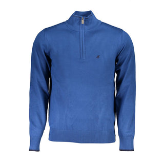 Blauer Herrenpullover aus Viskose