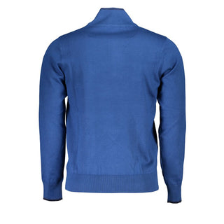 Blauer Herrenpullover aus Viskose