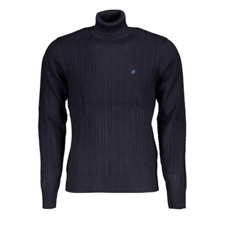Blauer Herrenpullover aus Viskose