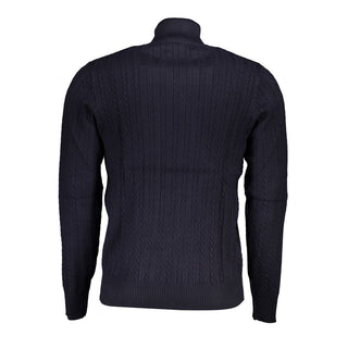 Blauer Herrenpullover aus Viskose