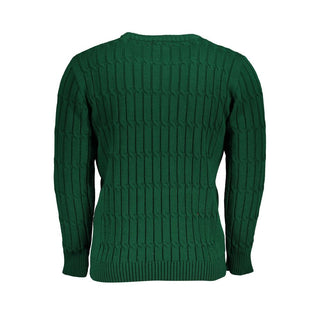Suéter para hombre de acrílico verde