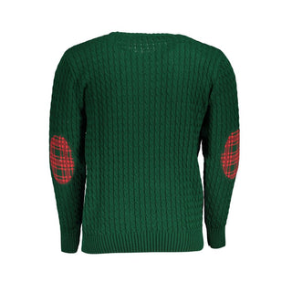 Verde Acryl Herrenpullover