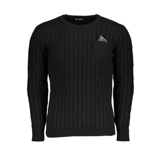 Black Acrylic Men Sweater