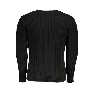 Black Acrylic Men Sweater