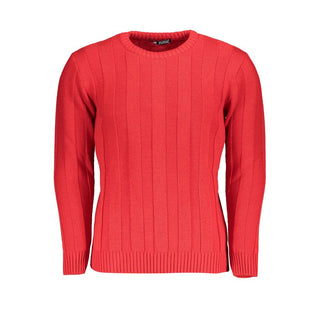 Red Acrylic Men's Sweater