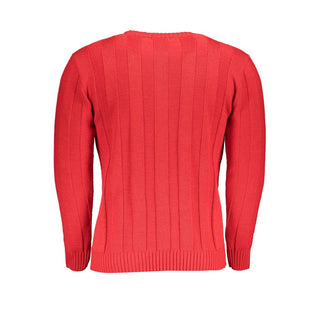 Red Acrylic Men's Sweater