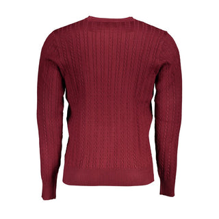 Roter Viskose-Pullover für Herren