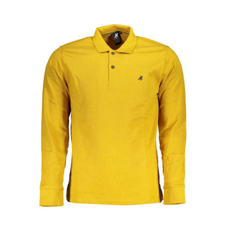 Polo amarillo de algodón para hombre