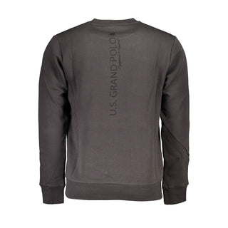 Gray Cotton Men Sweatshirt