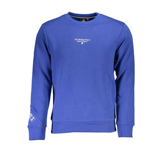 Blue Cotton Men's Sweatshirt