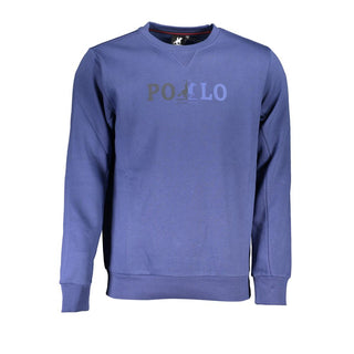 Blue Cotton Men's Sweatshirt