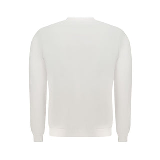 Sudadera para hombre de algodón blanco