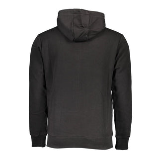 Black Cotton Men's Hoodie