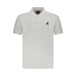 White Cotton Men Polo Shirt