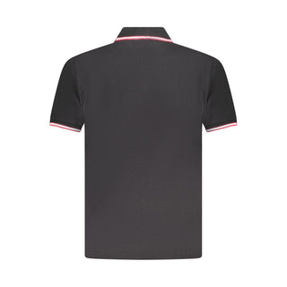 Black Cotton Mens Polo Shirt