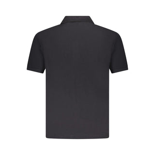Schwarzes Baumwoll-Polohemd für Herren