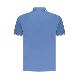 Blue Cotton Men's Polo Shirt
