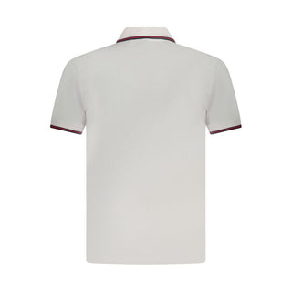 White Cotton Men Polo Shirt