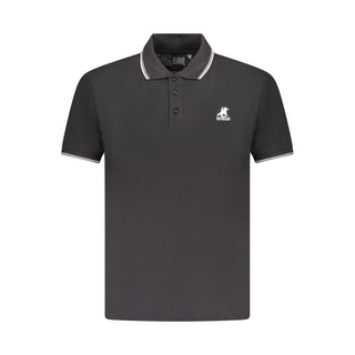 Black Cotton Men's Polo Shirt
