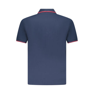 Blue Cotton Mens Polo Shirt